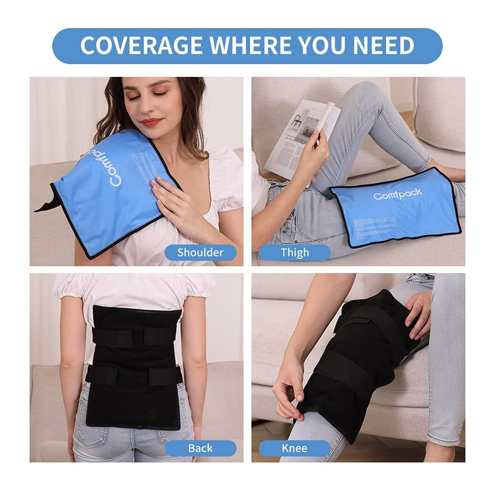 Comfpack Comfpack Heel Ice Pack for Ankle & Foot Pain Relief, Hot Cold Therapy Ice Pack Wrap with Straps for Sport Injuries, Swelling & Sprain