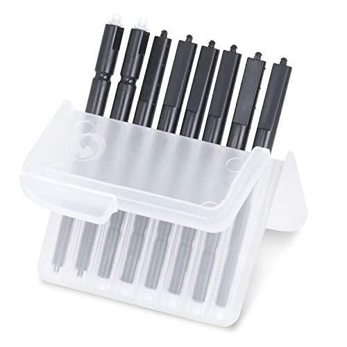 JB WHITE JB White 8 Wax Filters for Hearing Aids compatible with Phonak Cerustop Wax Guards | Widex Nanocare | Oticon ProWax MiniFit | Siemens Signia 3.0 | Resound | Hearing Aid Replacement Filter (8pcs 1.3mm)