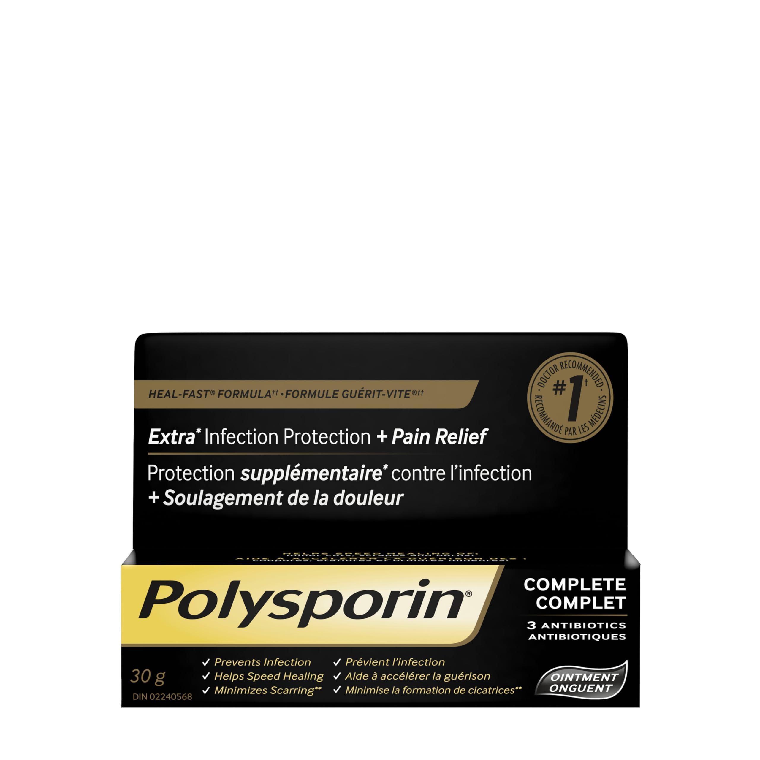 Polysporin Antibiotic Ointment Heal-Fast formula, 30g 30 gram