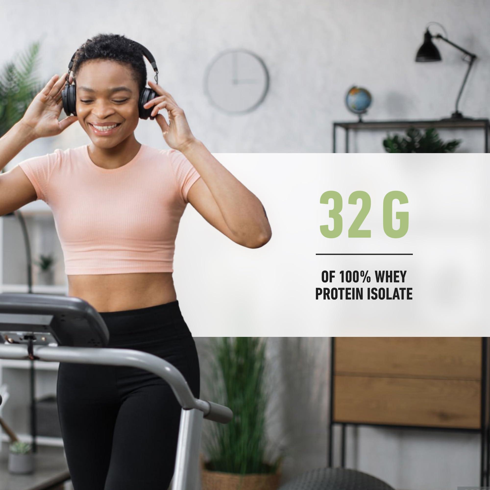 Isopure Isopure Zero Carb 32g Protein Ready-to-Drink, Whey Protein Isolate, Green Tea, 16 Fl Oz (12 Bottles)