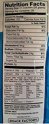 Snack Factory Snack Factory Pretzel Crisps, Original ORGANIC OU Kosher Parve 56 oz - 2 Bags of 28 oz NON GMO