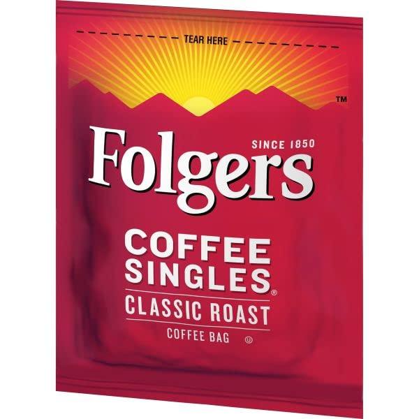 Folgers Folgers Coffee Singles Classic Medium Roast Coffee Bags 19 Count (Pack of 6)
