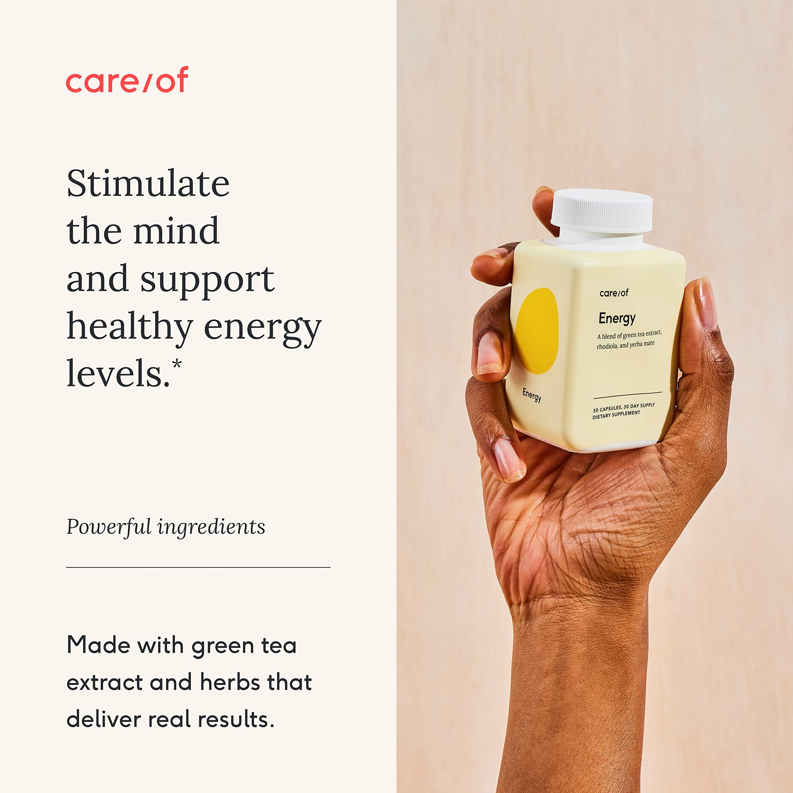 Care/of Care/of Natural Energy Supplements for Fatigue Vitamins for Energy and Tiredness for Women & Men, Energy Vitamins for Women for Healthy Energy, Energy Supplements for Women 30 Energy Pills