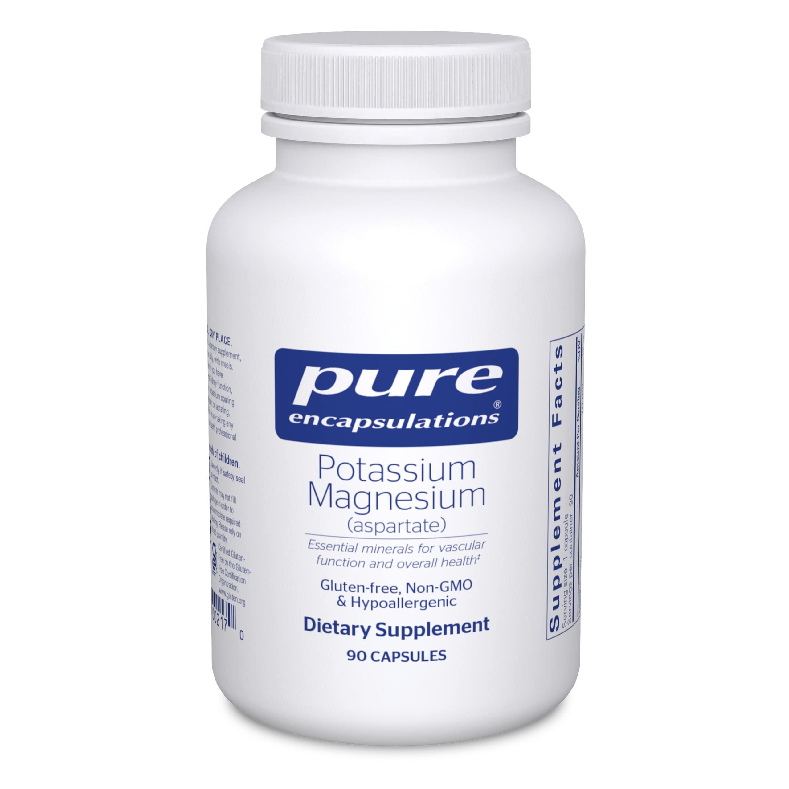 Pure Encapsulations Pure Encapsulations Potassium Magnesium (Aspartate) | Supplement to Support Heart, Muscular, Bone, and Nerve Health* | 90 Capsules
