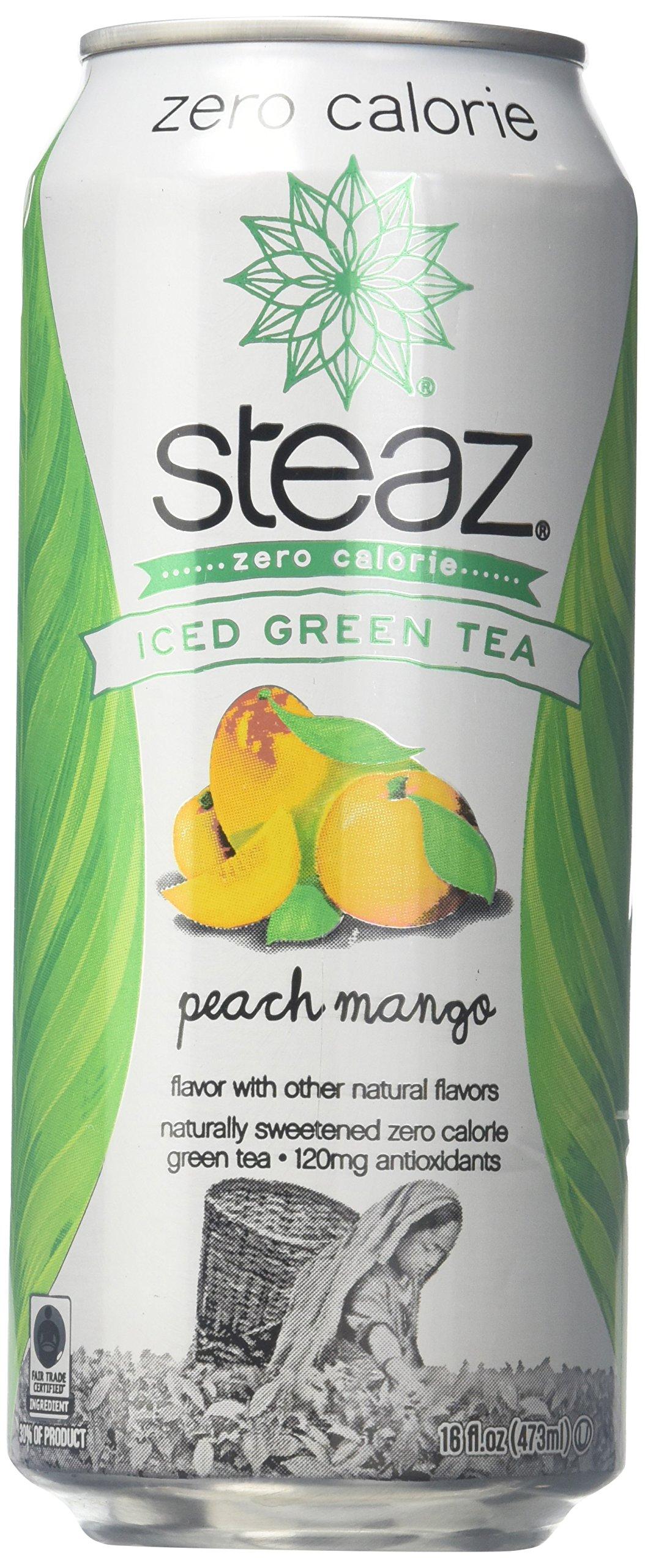 Steaz Steaz Zero Calorie Tea - Peach Mango - 16 OZ
