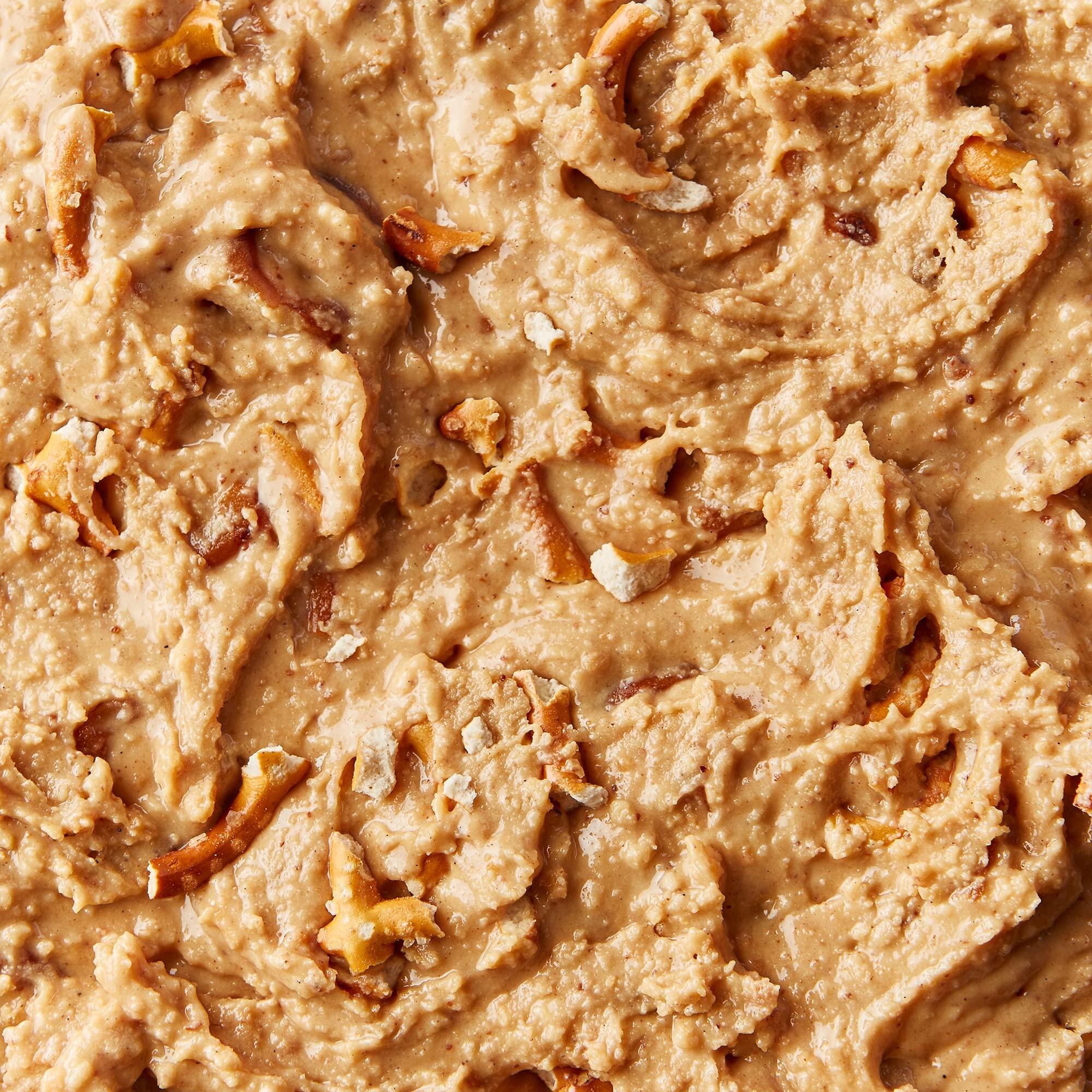 FIt Butters FIt Butters Salted Caramel Pretzel Peanut Butter Spread, Added Protein and Coconut Oil, Low Carb, Low Sugar, Complete Protein Dessert Flavored Nut Butter