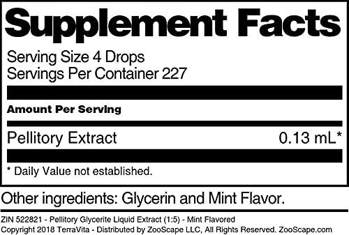 TerraVita Pellitory Glycerite Liquid Extract (1:5) - Mint Flavored (1 oz, ZIN: 522821) - 3 Pack