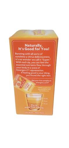 Emergen-C Emergen-C Dietary Supplement with 1000mg Vitamin C (Super Orange Flavor, 0.32 Ounce each, 30 count (Pack of 3-10 packs)