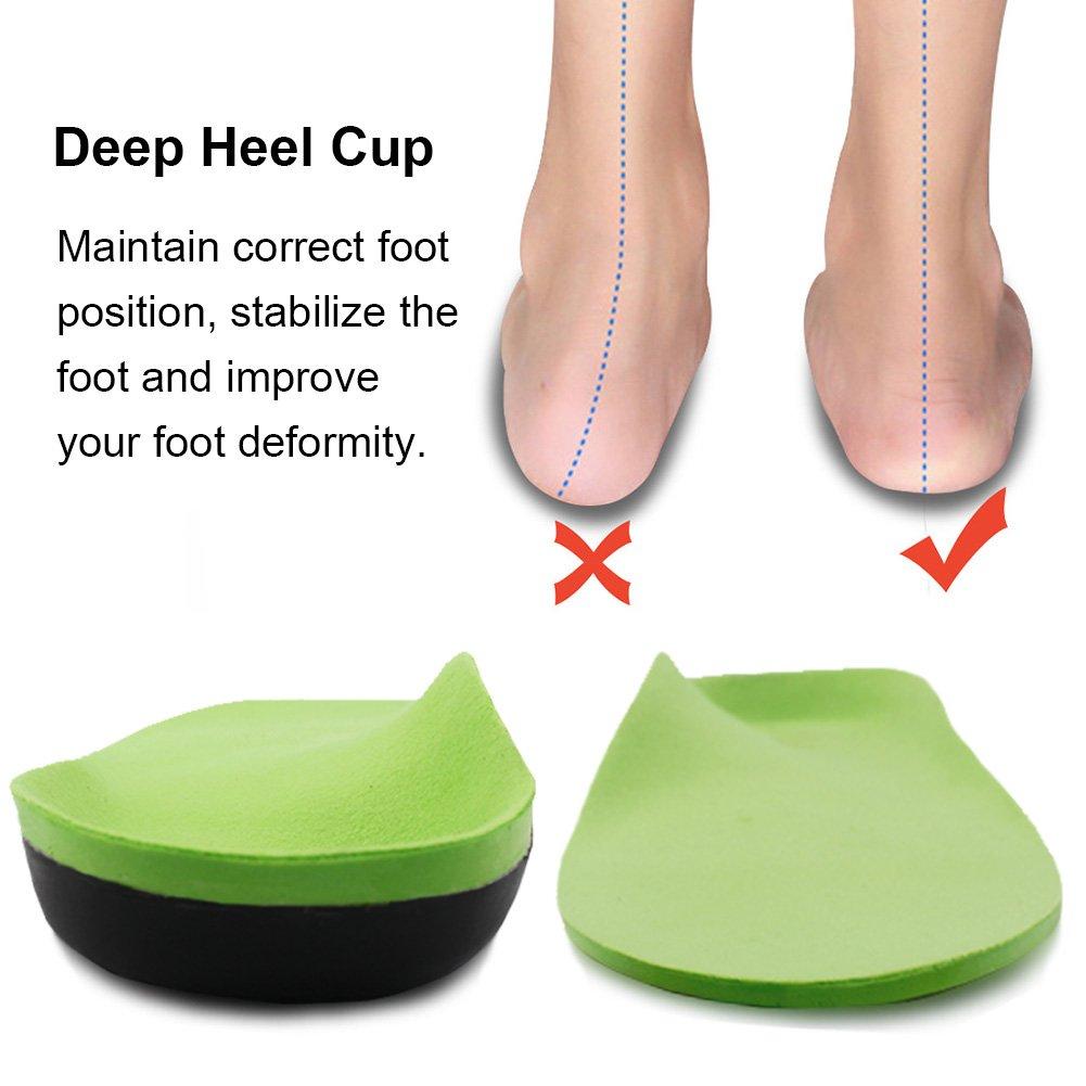 Ailaka Ailaka Orthotic Cushion Arch Support Shoe Insoles for Men & Women, Unisex Daily Shock Absorption Gel Sports Inserts for Flat Feet, Plantar Fasciitis, Heel Pain Relief