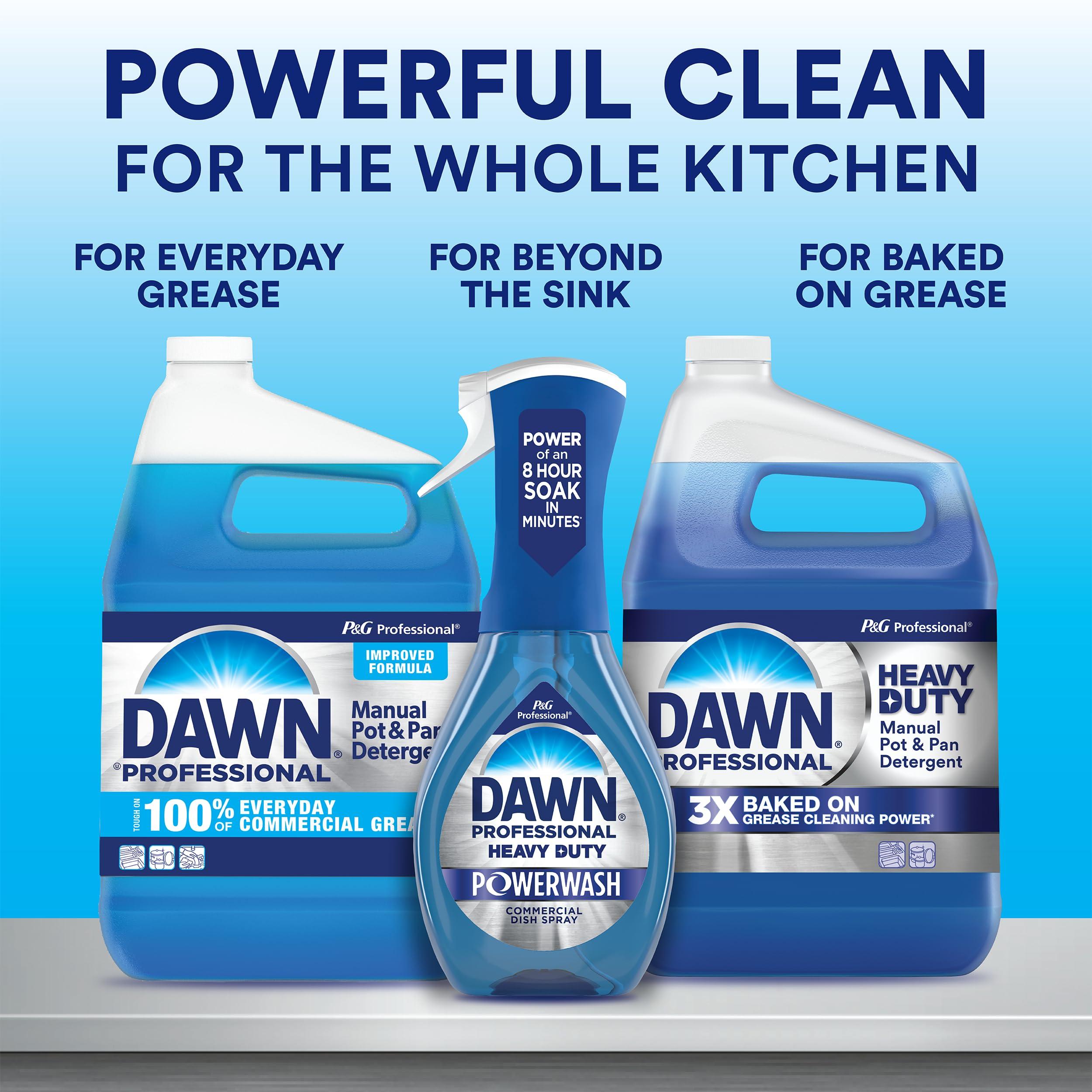 Dawn Professional Dawn Professional Heavy Duty Manual Pot and Pan Dish Soap Detergent, 1 Gallon (Case of 4)