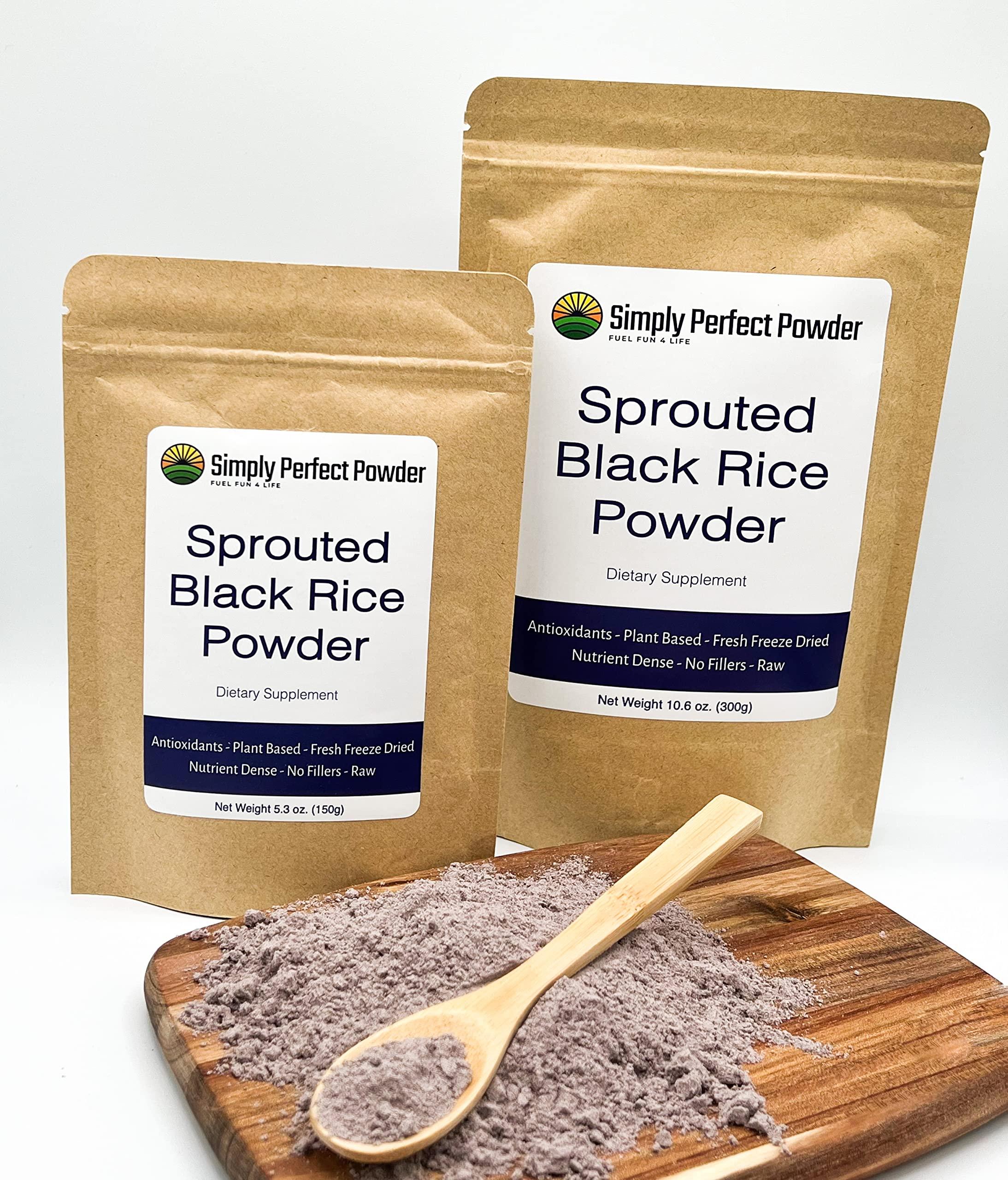 Simply Perfect Powder Sprouted Black Rice Powder (Small 5.3 Oz)