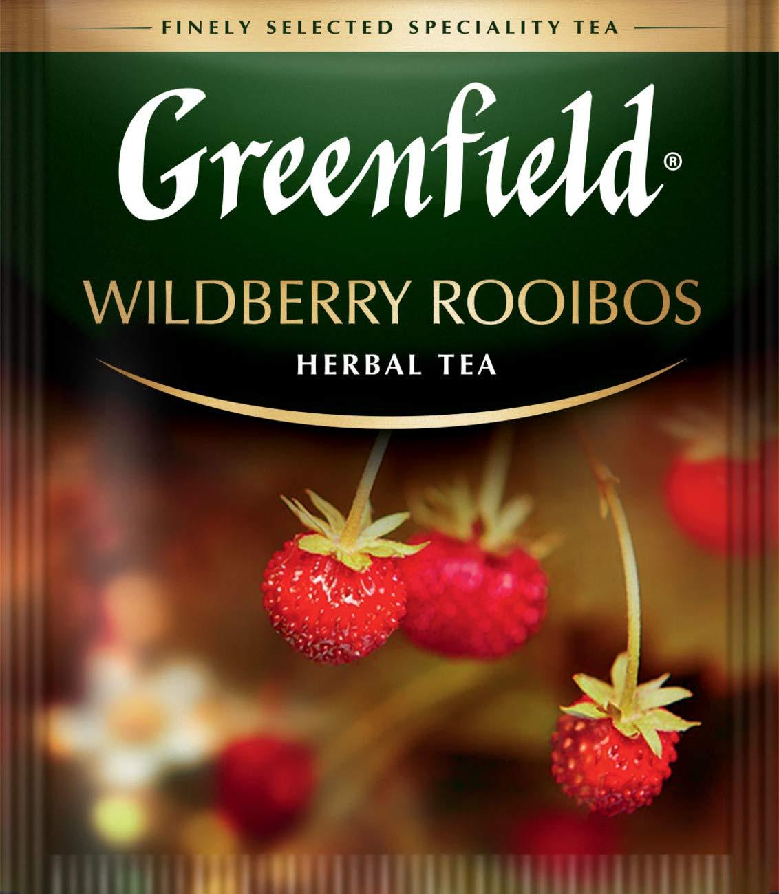 Greenfield Greenfield Wildberry Rooibos Herbal Tea Fruit & Herbal Collection 25 Teabags The Execptional Freshness Of Tea Is Guranteed By The Special Foil Sachet