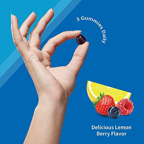Garden of Life Garden of Life Mens Multivitamin Gummy:Vitamins C,D,E,B&Zinc for Energy,Stamina & Stress,Probiotics for Digestive & Immune Health,Vitamin Code,Non-GMO,Gluten-Free,90 Lemon Berry Gummies, 30 Day Count
