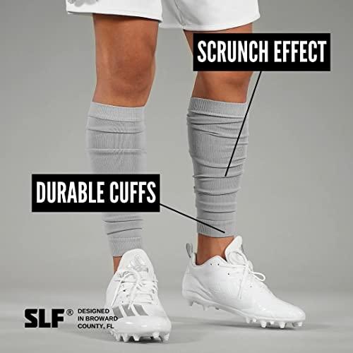 SLEEFS SLEEFS Calf Compression Leg Sleeves - Football Leg Sleeves for Youth Athletes - Shin Splint Support (Gray)