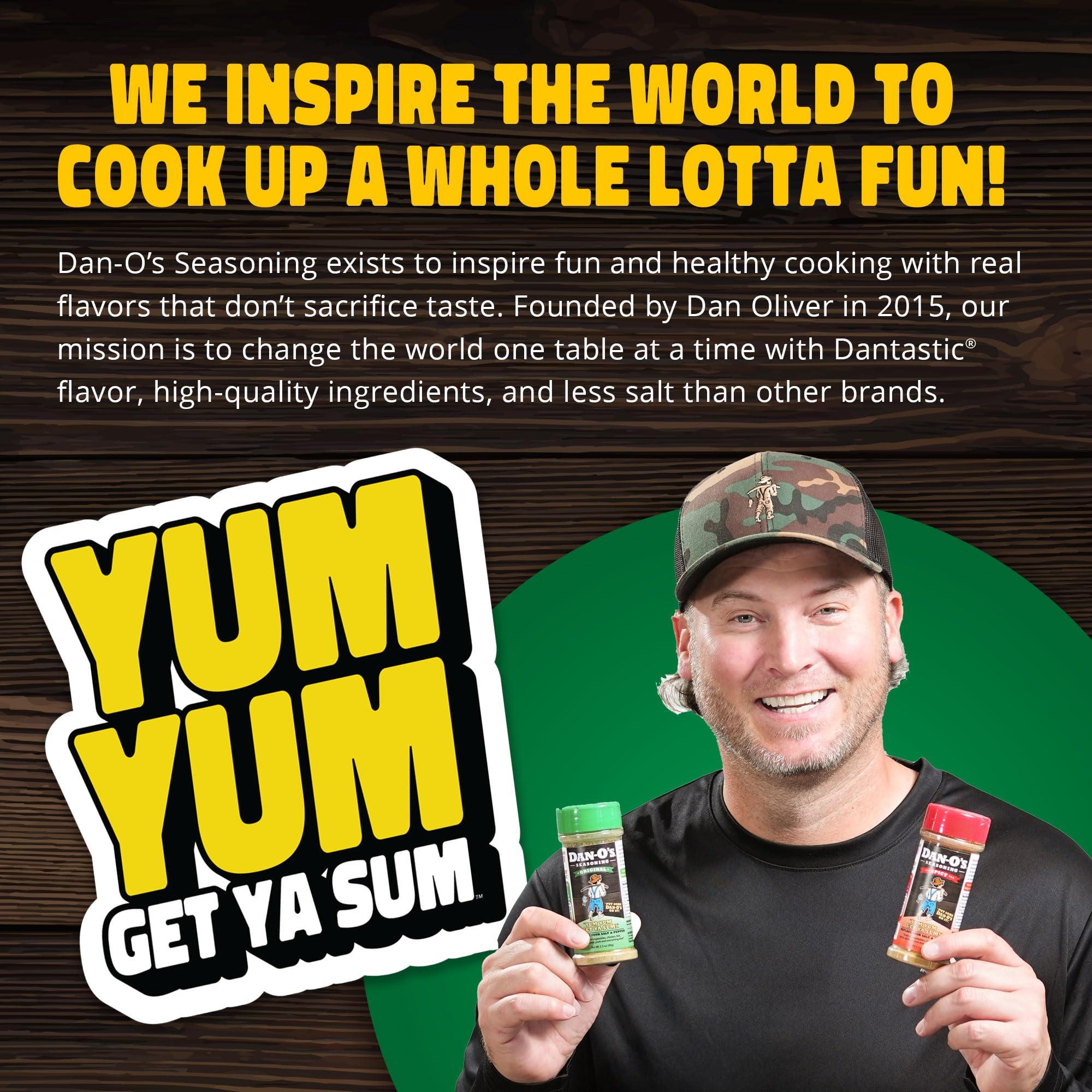 Dan-O\'s Dan-O\'s Original Seasoning - Great on Chicken, Meats, Veggies - All-Purpose, All-natural, Sugar Free, Zero Calorie, Savory Seasoning for Cooking Anything, marinade, rub, dips - Medium bottle (8.9 oz)