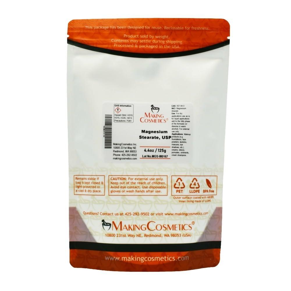 MakingCosmetics MakingCosmetics - Magnesium Stearate - 4.4oz / 125g - Cosmetic Ingredient
