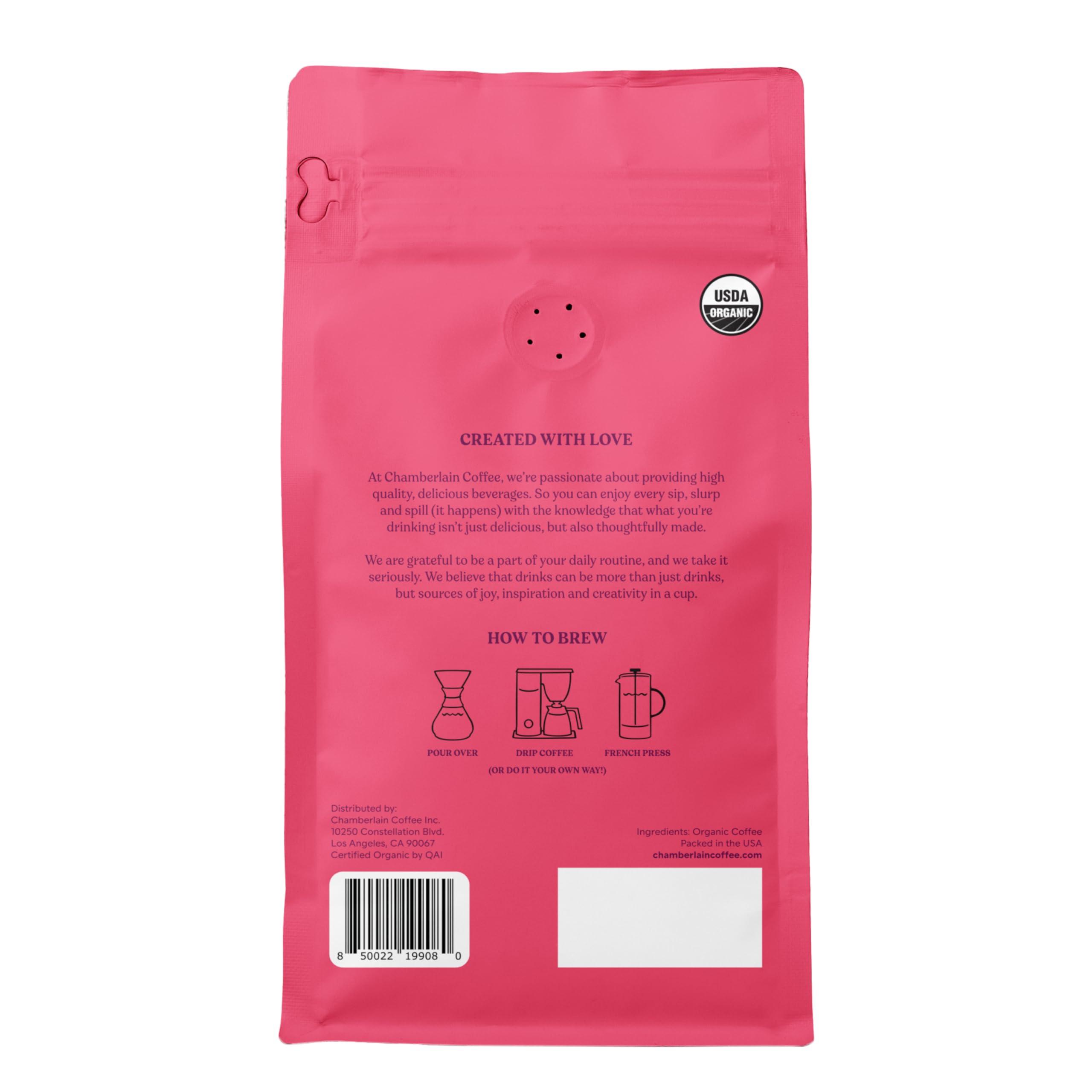 Chamberlain Coffee Chamberlain Coffee Social Dog Blend - Full Bodied, Medium Roast Coffee Beans with Notes of Milk Chocolate, Peanuts, Brown Sugar & Graham Crackers - Whole Bean Specialty Coffee Freshly Roasted In California - 12 oz