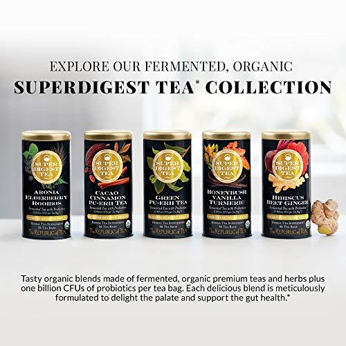 The Republic of Tea The Republic of Tea Organic Green Pu-erh SuperDigest Tea® | Probiotic Fermented Tea Bags (36 count)