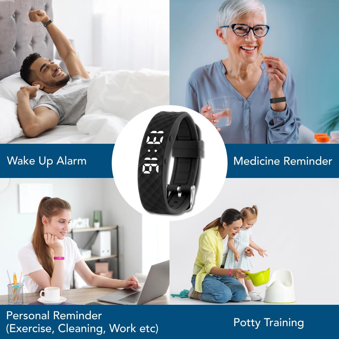 Tabtime Tabtime Vibrating Alarm Reminder Watch - with up to 10 Silent Personal Alarms or Pill Reminders per Day