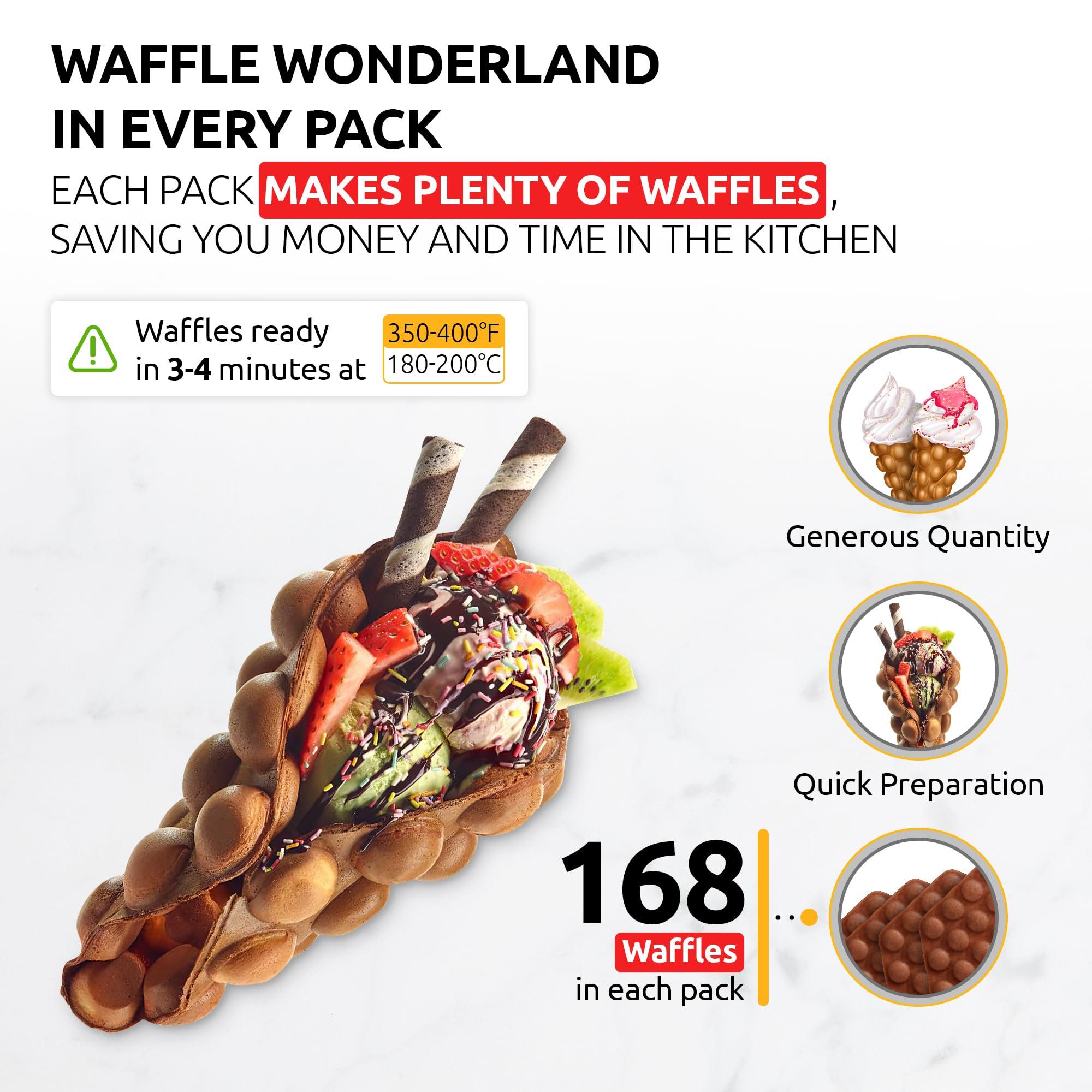 MIXES OLDSOUL OldSoul Professional Bubble Waffle Mix | 30 Lbs | Crispy | Chocolate Flavor | Egg Waffle Mix | 168 Waffles (30 Lbs, Traditional)