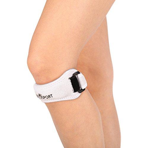 Abco Tech Abco Tech Patella Knee Strap - Knee Pain Relief - Tendon and Knee Support for Running, Hiking, Soccer, Basketball, Volleyball and Exercise - Runners Knee Stabilizer - Adjustable Band