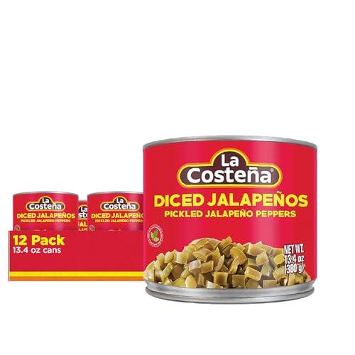 La Costeña La Costeña Diced Jalapeño Peppers, 13.4 ounce can (Pack of 12)