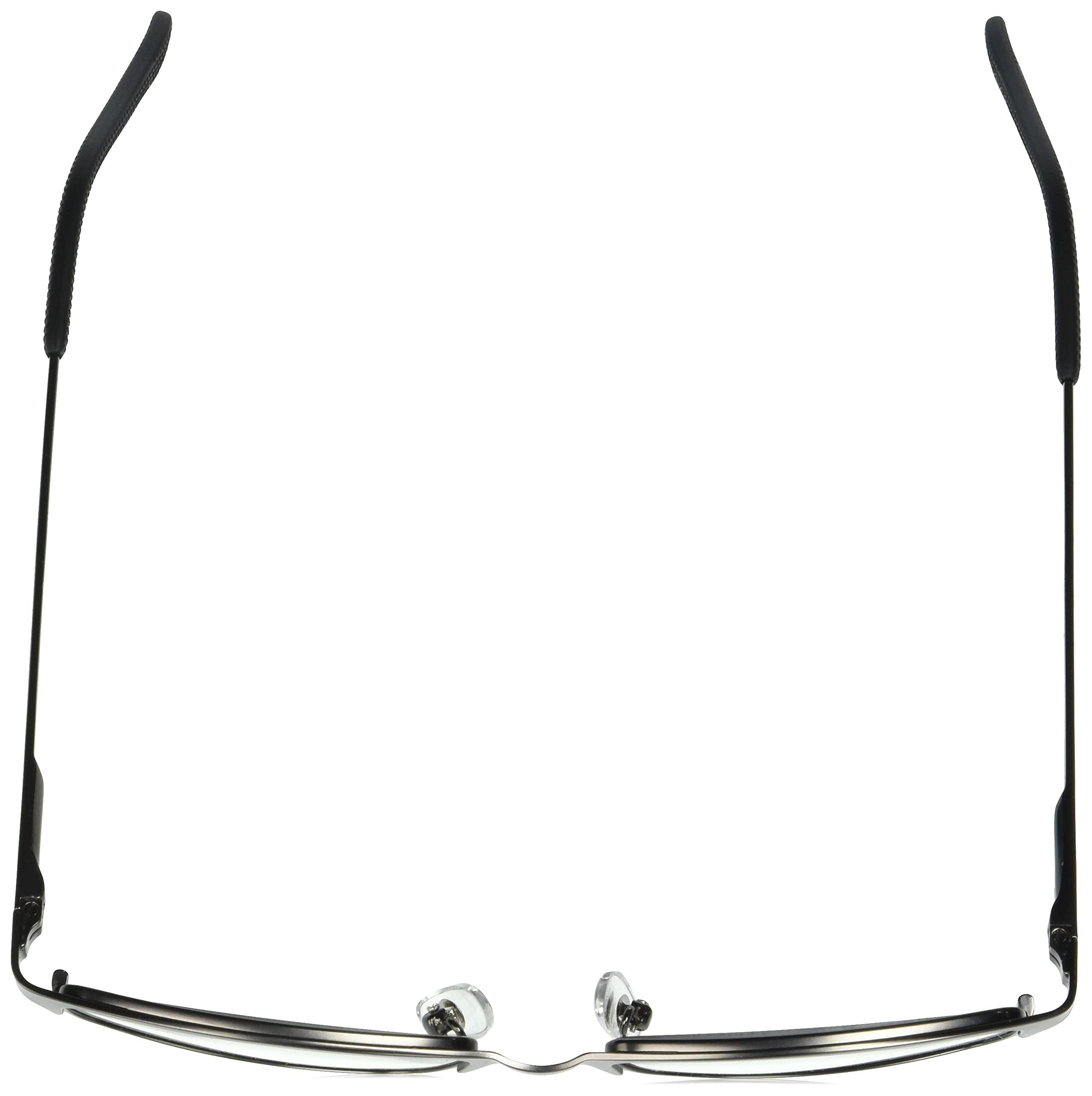 Foster Grant Foster Grant Men\'s Samson Rectangular Reading Glasses, Satin Dark Gunmetal/Transparent, 52 mm + 2.00