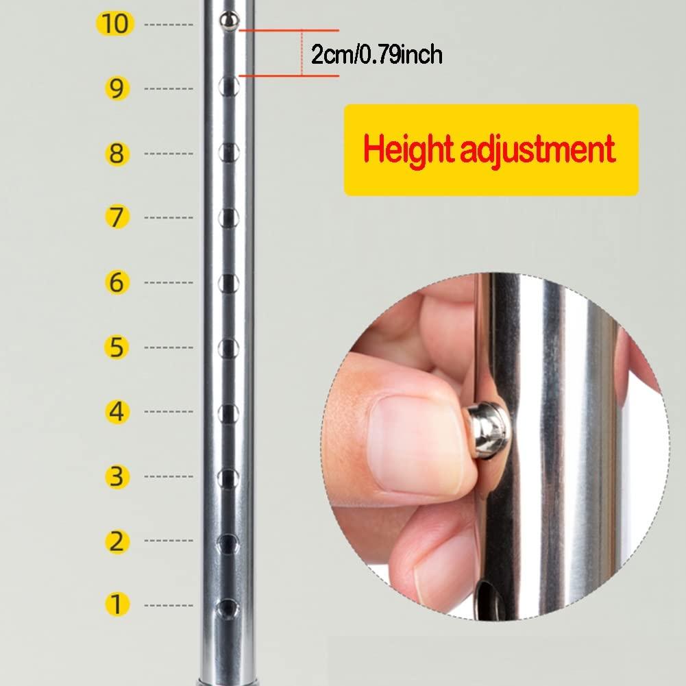NineLife Basics Adjustable Quad Cane, Free Standing Walking Cane, Walking Sticks for Men, Women, Seniors and Disabled, 1 Unit