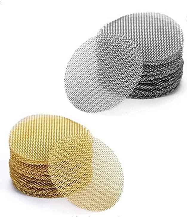 Romeda 200pcs Pipe Screens, 3/4 Inch Pipe Filters, 100pcs Premium Stainless Steel Pipe Screens and 100pcs Brass Filters