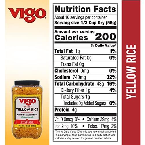 Vigo Vigo Authentic Saffron Yellow Rice, Low Fat, 2lb (Pack of 1)