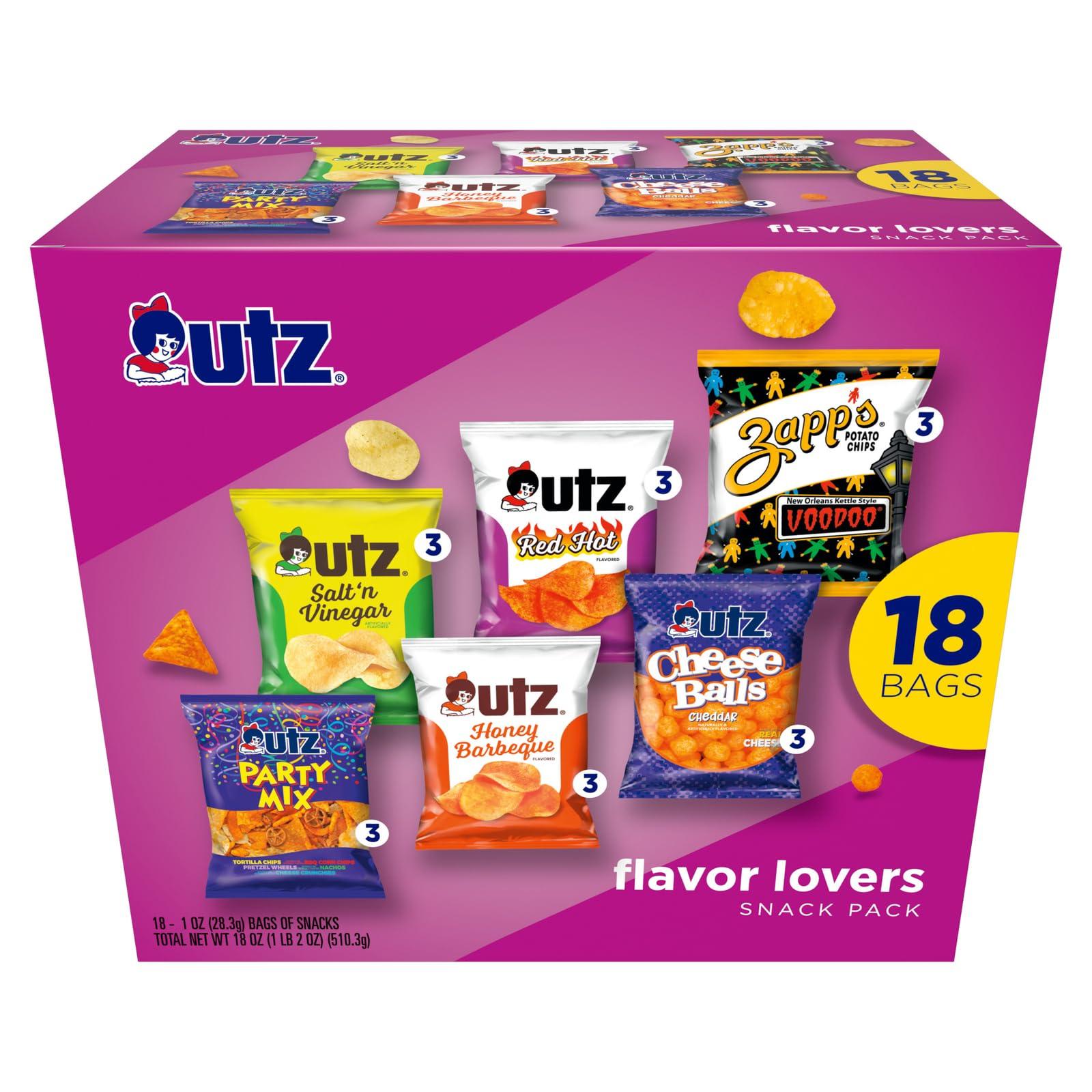 Utz Utz Flavor Lovers Mix Variety Pack, 18 ct, 1oz. Bags