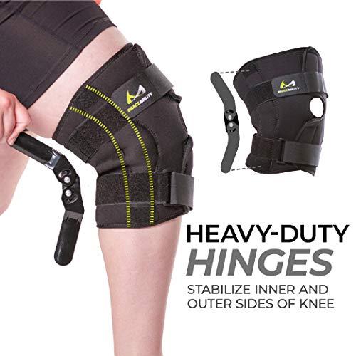 BraceAbility BraceAbility XXXXXL Plus Size Knee Brace - Bariatric Hinged Wraparound Support for Large Legs and Big Thighs, Meniscus Tears, Arthritis Joint Pain, Tendonitis, Ligament Injuries and Sprains (5XL)