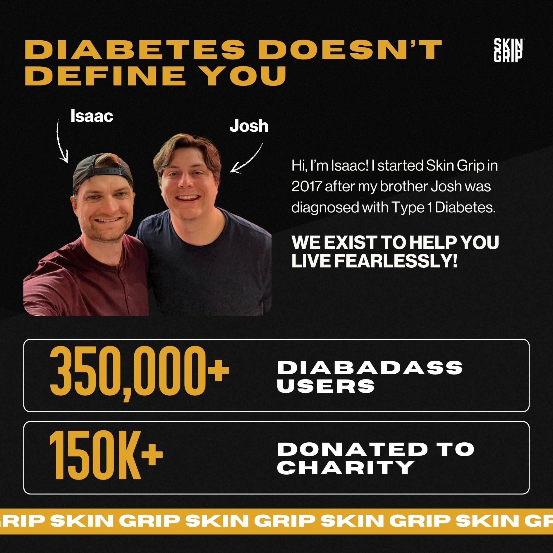 Skin Grip Skin Grip Adhesive Patches for Freestyle Libre 3 CGM Waterproof & Sweatproof Adhesive for 10-14 Days, Pre-Cut Adhesive Medical Tape, Continuous Glucose Monitor Sensor Cover 20 Pack, Pink