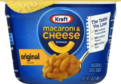 Kraft Mac & Cheese Kraft Original Easy Microwavable Macaroni and Cheese Cups (8 ct Box, 2.05 oz Cups) (Pack of 2)