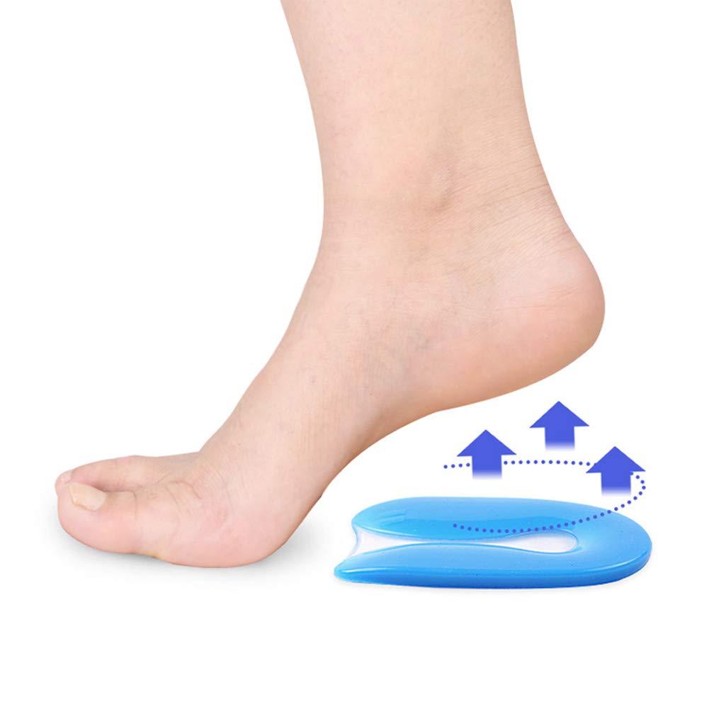 Edoneery Silicone Gel Heel Cups for Plantar Fasciitis and Heel Pain Foot Care(M)