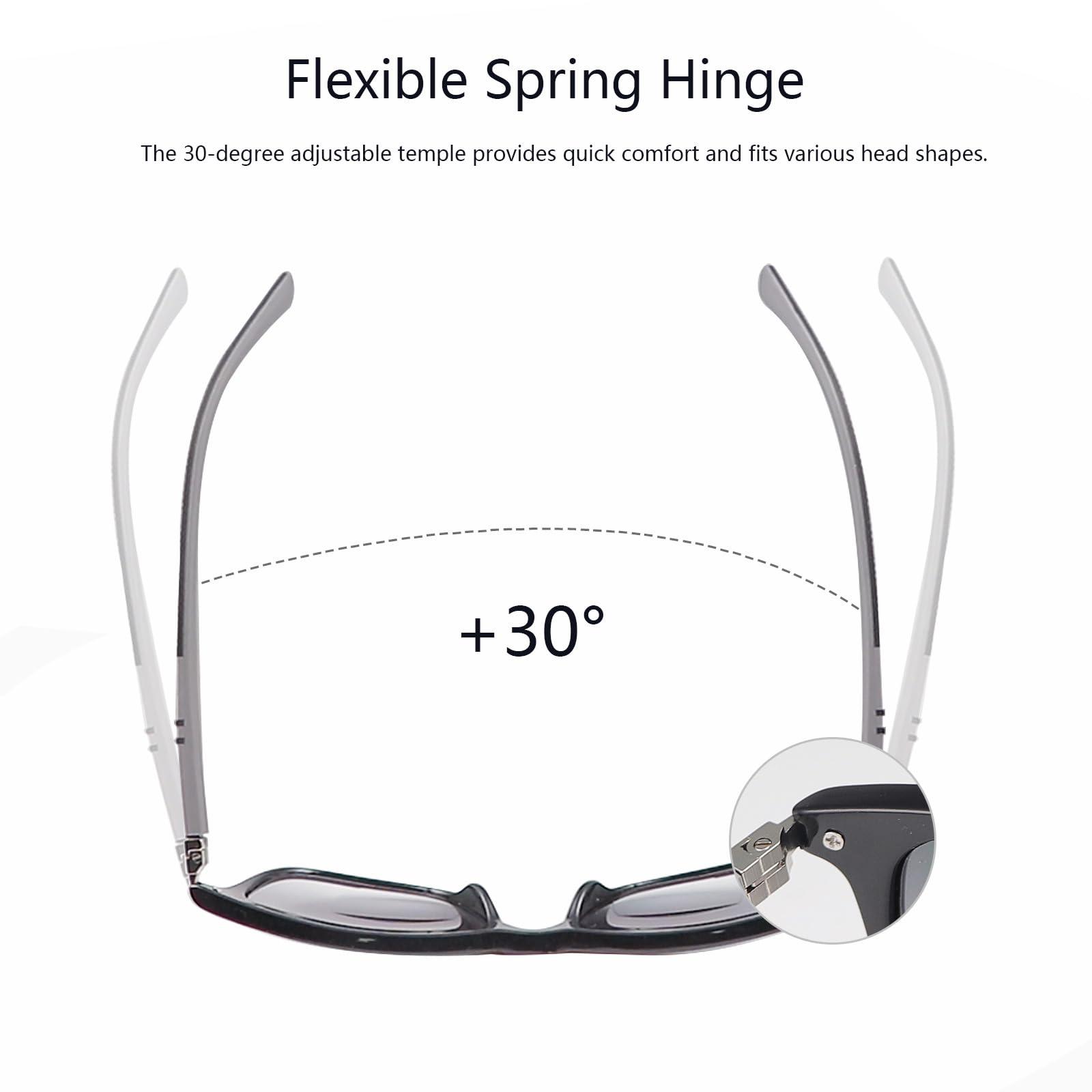 Vepiant Vepiant Polarized Bifocal Reading Sunglasses for Men Women Blue Light Blocking Glasses Black Lens UV Protection Outdoors Sun Readers Lightweight Driving Eyeglasses Tinted Shades Anti Glare Eyewear 3.0