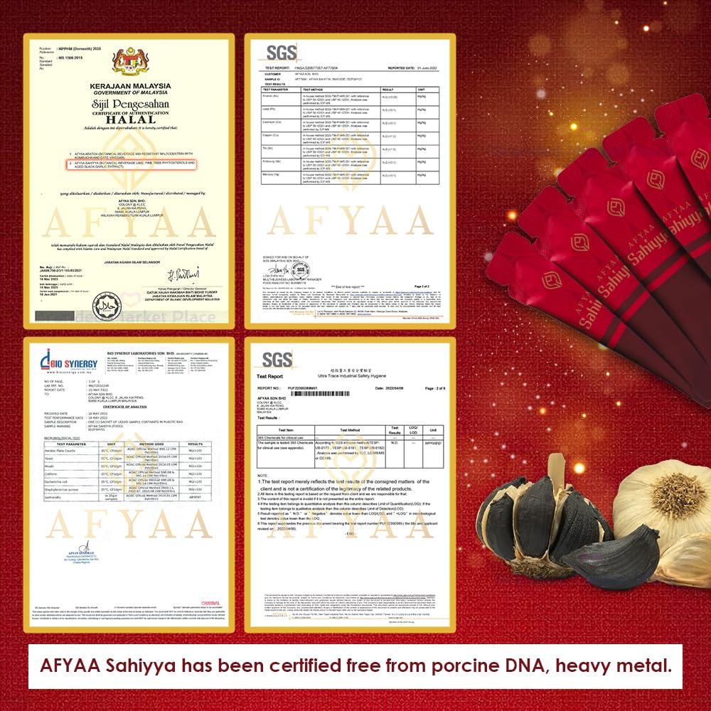 AFYAA [12 x 24 Sachets] AFYAA Sahiyya Botanical Beverage with Mixed Lime & Peach Flavor, Rich in Vitamin C to Prevent High Blood Pressure, Vegan-Friendly