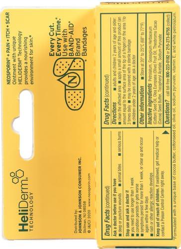 Neosporin Neosporin Antibiotic Pain-Relieving, Anti-Itch, & Scar Appearance Minimizer Ointment with Neomycin & Bacitracin Zinc, 24-Hour Infection Protection for Minor Cuts, Scrapes & Burns,.5 oz