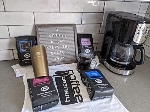 Coffee Beanery Vanilla Macadamia Nut Decaf Coffee by Coffee Beanery | 12oz Flavored Decaf Coffee Ground Medium Roast Coffee | 100% Specialty Arabica Coffee Ground | Gourmet Coffee | Flavored Fine Ground Coffee Medium Roast