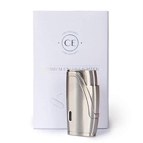 CASE ELEGANCE CASE ELEGANCE - Renzo Glass Top Humidor, Lighter, Cutter, and Travel Case Bundle