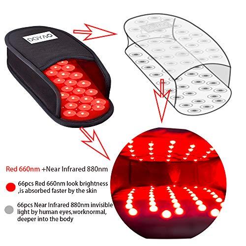 TUOB TUOB Red Light & Infrared Light Therapy Device, 880nm Near Infrared Light Therapy for Knee and Foot, Wearable Relax Muscle Red Light Therapy for Pain Relief