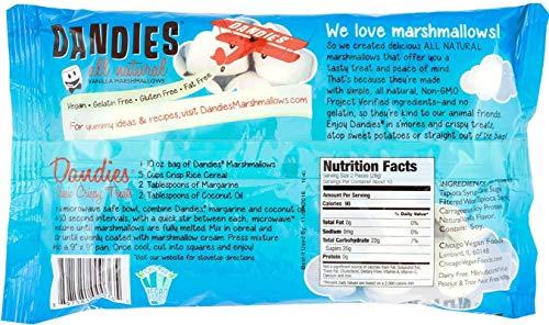 DANDIES Dandies Vegan Marshmallow, 10 Ounce (Pack of 12)