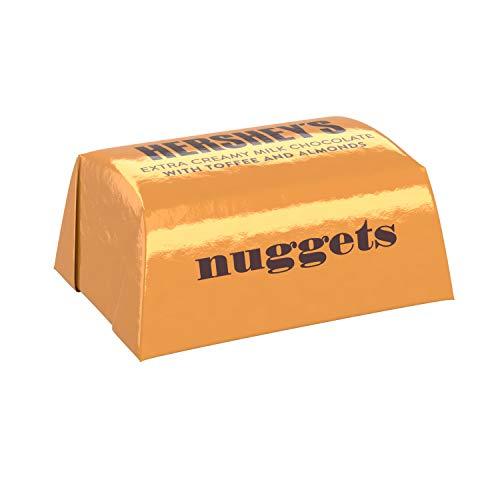 HERSHEY'S HERSHEY'S Nuggests Extra Creamy Milk Chocolate Candy, Bag toffee, Toffee and Almonds, 60 Ounce