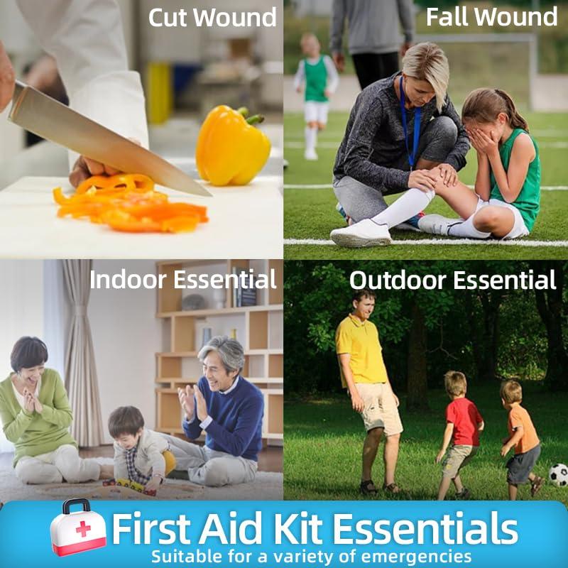 Longmed Longmed Emergency Wound Closures - 10 Pcs Zipper Wound Closure Device Painless Stitch Sutures Laceration Repair Without Stitches Adhesive Bandages for First Aid Wound Care(Factory Direct Sale)