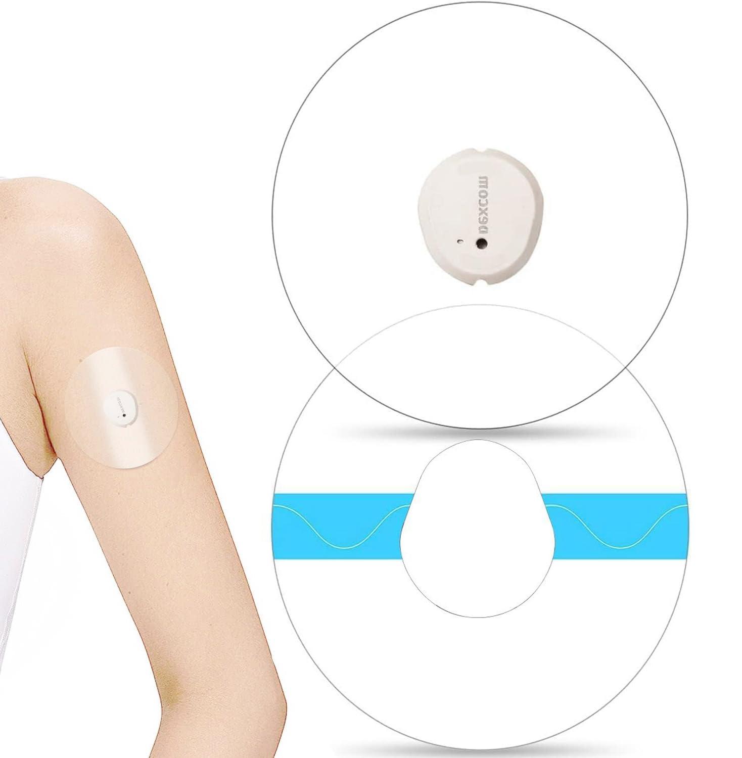 LiangMai Dexcom G7 Adhesive Patches- LiangMai 55 Pack Premium Transparent OverpatchWaterproof and Strong Stick Protect Your G7 Sensors for 10 Days Easy to Use Pre-Cut Adhesive Patch