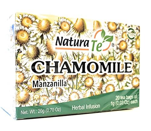 1 OM Classics Classics Chamomile Manzanilla Tea by Natura Te - 5 Piece Value Pack in the 1 OM Crush Resistant Box