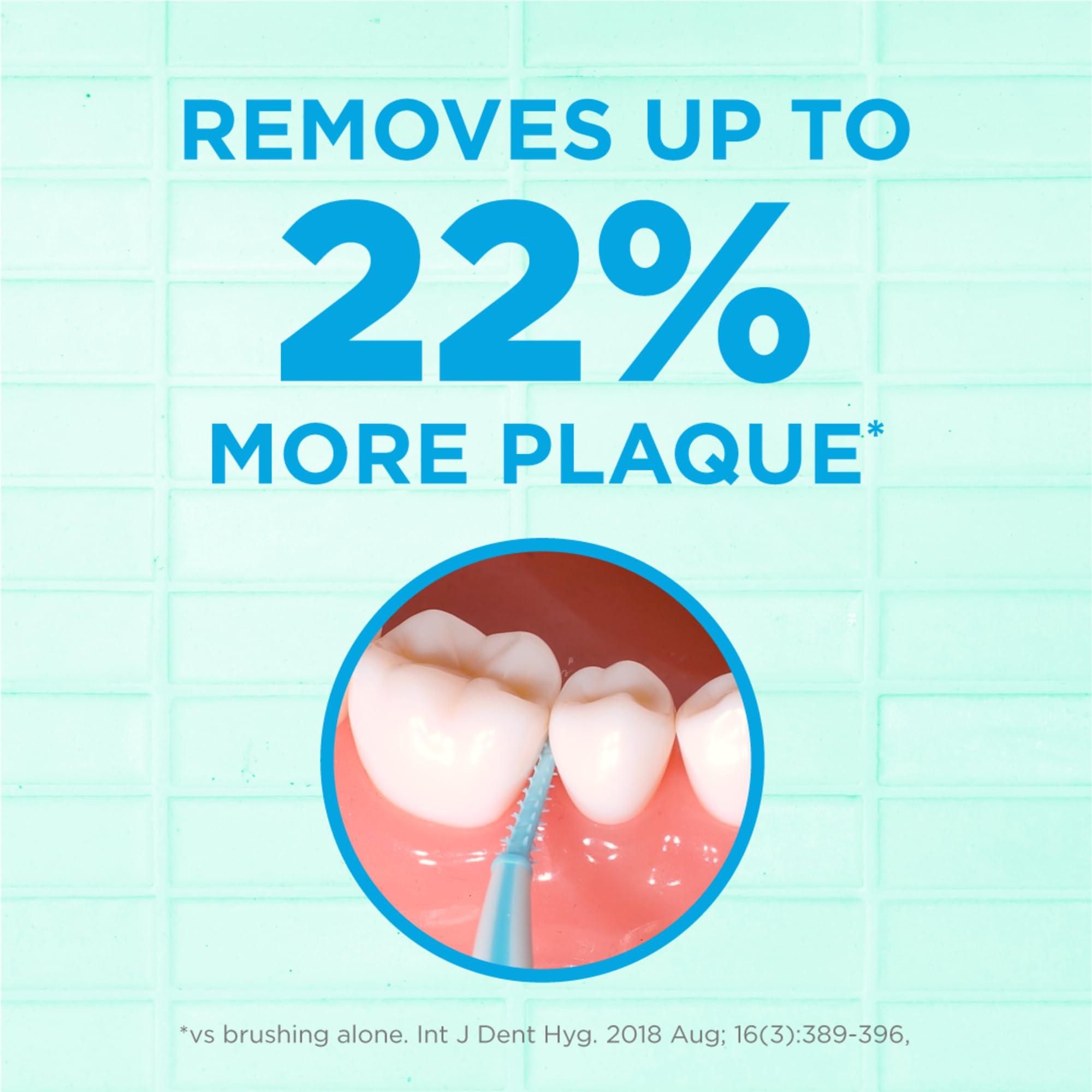 GUM GUM Soft-Picks Advanced- Tight, Easy to Use Dental Picks for Teeth Cleaning and Gum Health, Disposable Interdental Brushes with Convenient Carry Case, Dentist Recommended Dental Picks, 60ct(3pk)