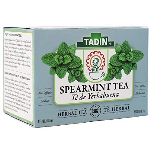 TADIN Tadin Spearmint Tea, Helps Relieve Stomach Pain and Indigestion, 24 Count (Pack of 3)