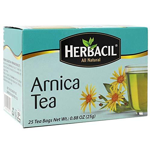 Herbacil Herbacil Arnica Tea, Caffeine-Free, 3-Pack, 0.88 Oz, 25 Tea Bags, Boxes (75 Tea Bags)