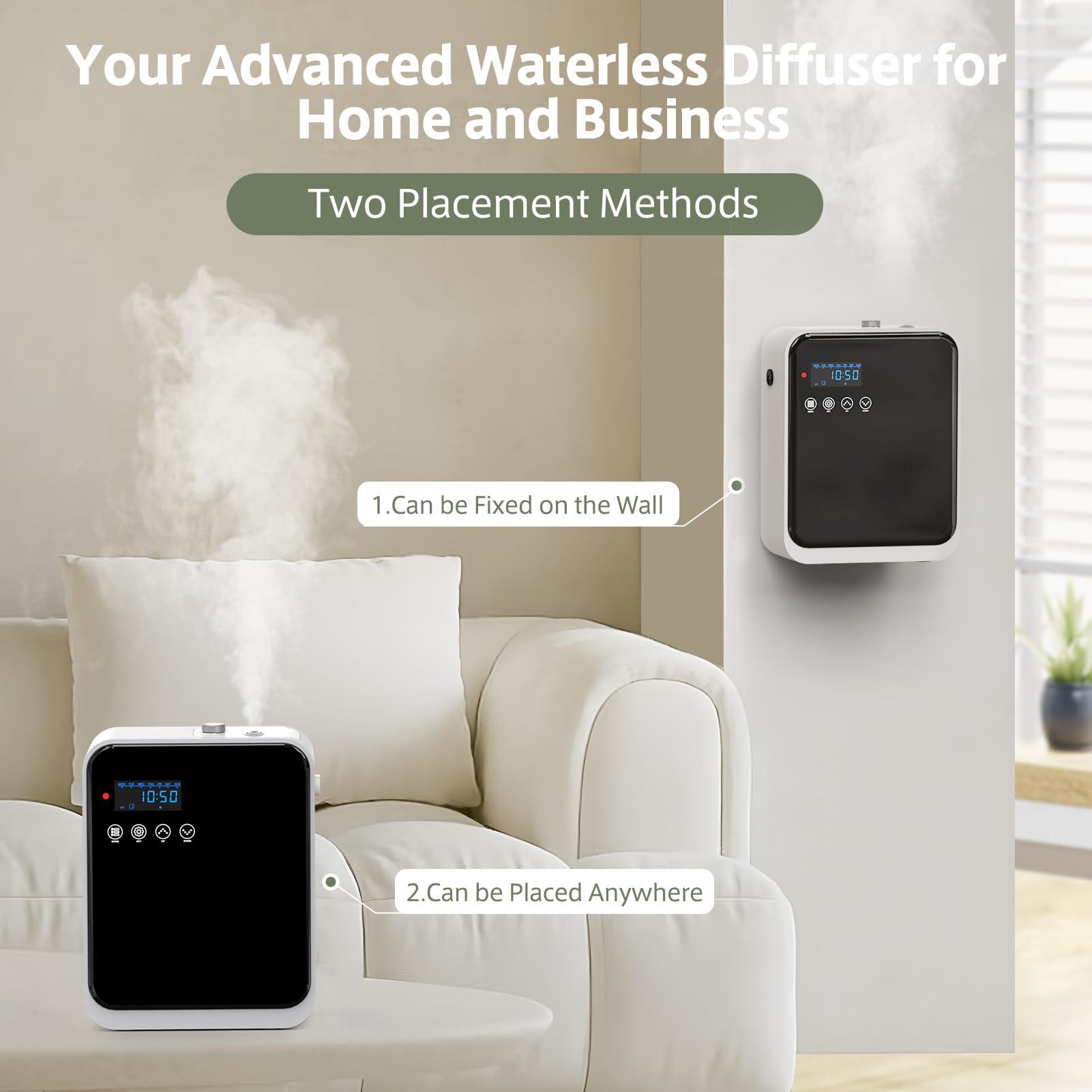 HOTOIQ HOTOIQ Smart Scent Air Machine for Home,1500 Sq. Ft Coverage Waterless Essential Oil Diffuser with Cold Air Diffuser with App Control,Hotel,Spa, Office Collection Diffuser, Waterless Whole House